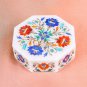 White Marble Jewelry Custom Box Lapis Semi Precious Centerpieces Gift Her Decor
