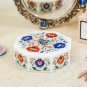 White Marble Jewelry Custom Box Lapis Semi Precious Centerpieces Gift Her Decor