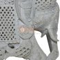 6" Handmade Natural Soapstone Elephant Sculpture Filigree New Year Eve Gift Deco