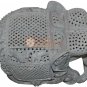 6" Handmade Natural Soapstone Elephant Sculpture Filigree New Year Eve Gift Deco