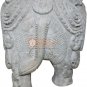 6" Handmade Natural Soapstone Elephant Sculpture Filigree New Year Eve Gift Deco