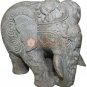 7" Natural SoapStone Marble Jumbo Elephant Statue Collectible Housewarming Gifts