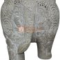 7" Natural SoapStone Marble Jumbo Elephant Statue Collectible Housewarming Gifts