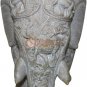 7" Natural SoapStone Marble Jumbo Elephant Statue Collectible Housewarming Gifts