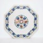 Marble White Custom Side Table Top Lapis Semi Precious Floral Design Home Depot