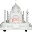 9"x9" Handmade Italian Marble Taj Mahal Sculpture Beautiful Christmas Eve Gift 9"x9" Handmade Italian Marble Taj Mahal Sculpture Beautiful Christmas Eve Gift