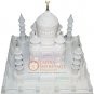 9"x9" Handmade Italian Marble Taj Mahal Sculpture Beautiful Christmas Eve Gift