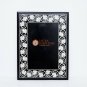 Black Marble Coffee Top Table Mop Inalid Marquetry Floral Art Living Room Decor