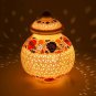 White Marble Handmade Decorative Flower Vase With Lid Lapis Inlay Floral Decor