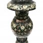 Marble Collectible Flower Lidded Vase Mop Marquetry Floral Design Handmade Gifts