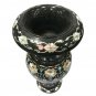 Black Marble Handmade Collectible Flower Organizer Vase Mop Inlaid Patio Decor