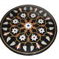 29" Marble Top Coffee Side Table Marquetry Inlay With Stand Giving Tuesday Decor
