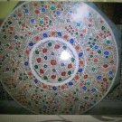 48" Marble Dining Table Top Inlay Handicraft Floral Marquetry Arts Bedroom Decor