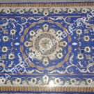 3'x2' Blue Marble Dining Top Table Lapis Lazuli Inlay Halway Outdoor Decor E341