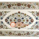 48"x78" Inch Large White Marble Dining Table Top Inlay Art Outdoor Decor E537 48"x78" Inch Large White Marble Dining Table Top Inlay Art Outdoor Decor E537