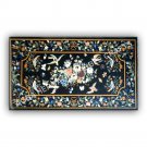 5'x3' Dining Marble Black Table Top Bird Floral Marquetry Inlay Patio Decor E971 5'x3' Dining Marble Black Table Top Bird Floral Marquetry Inlay Patio Decor E971