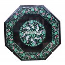 Marble Top Coffee Table Malachite Stone Inlay Birds Art Garden Gifts Decor H3854 Marble Top Coffee Table Malachite Stone Inlay Birds Art Garden Gifts Decor H3854
