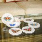 Marble Cold Drink Glass Holder Coaster Set Multi Stone Butterfly Art Gifts Decor