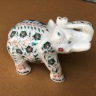 4" Marble Decorative Elephant Malachite Marquetry Inlay Stone Living Decor E450 4" Marble Decorative Elephant Malachite Marquetry Inlay Stone Living Decor E450