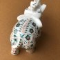 4" Marble Decorative Elephant Malachite Marquetry Inlay Stone Living Decor E450