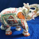 Marble Decorative Handmade Painted Work Designer Elephant Interior Decor H4204 Marble Decorative Handmade Painted Work Designer Elephant Interior Decor H4204