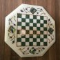 12"x12" White Marble Chess Top Table Pauashell Inlaid Floral Art New Year Gifts