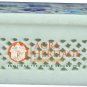 4"x3"x2" Marble Jewelry Vinatge Box Lapis Inlay Marqutery Floral Veterans Gifts