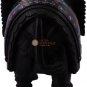 6" Black Marble Trunk Up Elephant Semi Precious Stone Art Christmas Eve Gift