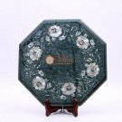 15"x15" Green Marble Custom Table Top Mop Stone Pietradura Art Living Room Decor 15"x15" Green Marble Custom Table Top Mop Stone Pietradura Art Living Room Decor