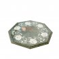15"x15" Green Marble Custom Table Top Mop Stone Pietradura Art Living Room Decor