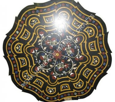 36" Gorgeous Marble Dining Center Table Top Handmade Inlay Precious Decor H5021B