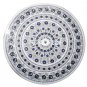 24" Marble Round Side Coffee Table Top Lapis Lazuli Inlay Pietradure Arts Decor