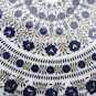 24" Marble Round Side Coffee Table Top Lapis Lazuli Inlay Pietradure Arts Decor