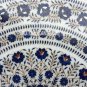 24" Marble Round Side Coffee Table Top Lapis Lazuli Inlay Pietradure Arts Decor
