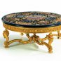 36" Modern Round Marble Hallway Table Top Stunning Inlay Art Bedroom Decor E750