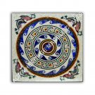 36" White Marble Center Dining Room Table Top Mosaic Inlay Fish Art Decor E1045