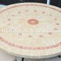 36" Handmade White Marble Dining Living Room Table Top Inlay Home Decor H4710A