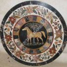 36" White Marble Round Coffee Center Table Top Horse Mosaic Inlay Decor H5011 36" White Marble Round Coffee Center Table Top Horse Mosaic Inlay Decor H5011