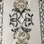 6'x3' White Marble Large Dining Top Table Pauashell Gemstone Inlay