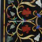 Black Marble Dining Table Top Precious Inlay Multi Floral Arts Home Decor H3329