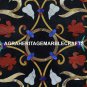 Black Marble Dining Table Top Precious Inlay Multi Floral Arts Home Decor H3329