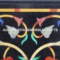 Black Marble Dining Table Top Precious Inlay Multi Floral Arts Home Decor H3329