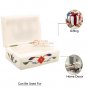 4"x3"x2" Marble White Jewelry Storage Box Lapis Elephant Inlaid Floral Art Gifts