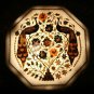 12" Marble White Top Coffee Table Lapis Peacock Floral Pietradura Veterans Gifts