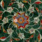 10" Marble Green Dinner Plate Carnelian Pietradura Floral Design Columbus Gifts