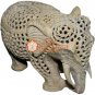 6" Marble Handmade Soap Stone Elephant Sculpture Filigree Bedroom Decor Gifts