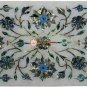 Filigree Design Marble Handicraft Jewelry Box Pauashell Precious Inlay Art E2011
