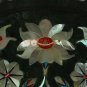 10" Black Collectible Plate Mop Inlay Floral Filigree Art Christmas Gift Special