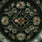 10" Black Collectible Plate Mop Inlay Floral Filigree Art Christmas Gift Special