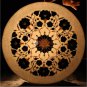 12" Marble White Dinner Plate Lapis Inlaid Marquetry Floral Columbus Gifts Decor